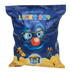 Sweet corn sticks with gifts “Lucky Boy”, 120 grams