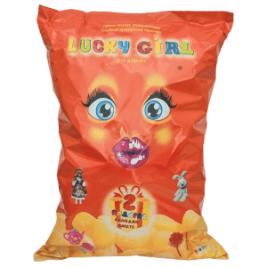 Sweet corn sticks with gifts “Lucky Girl”, 200 grams