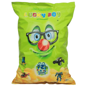 Sweet corn sticks with gifts “Lucky Boy”, 200 grams